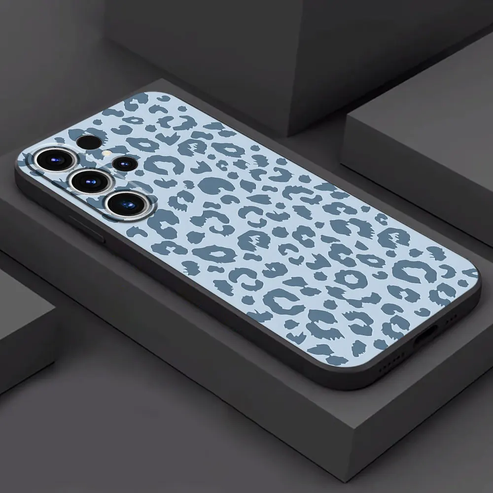 TPU Soft Case for Samsung Galaxy S21 FE S22 Plus S20 S23 Ultra S24 Ultra S21 5G S24 Plus creative leopard print Shell Cover