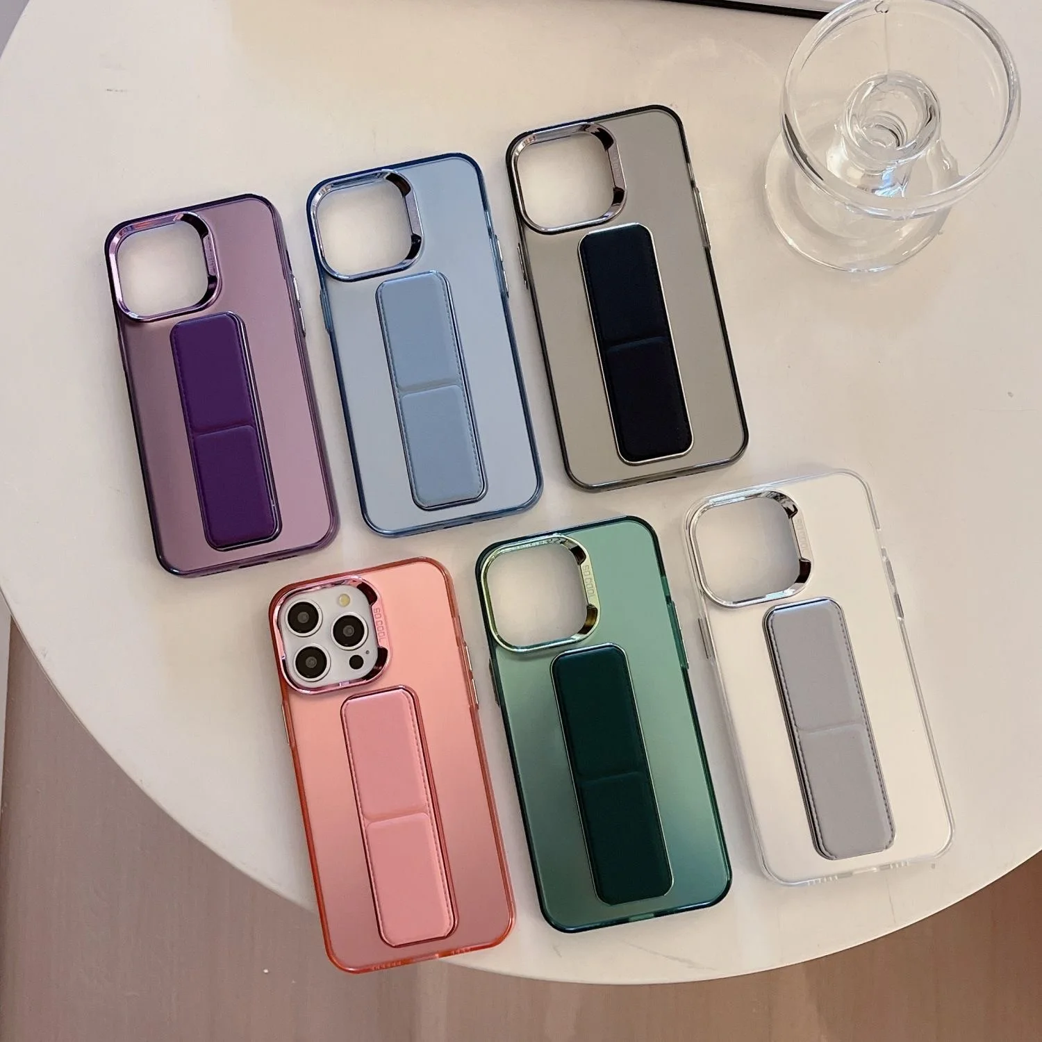 For iPhone 17 16 15 14 18 Pro Max Case Wrist Strap Magnetic Stand Kickstand PC Hard Protective Case for iPhone 18 Support Cover
