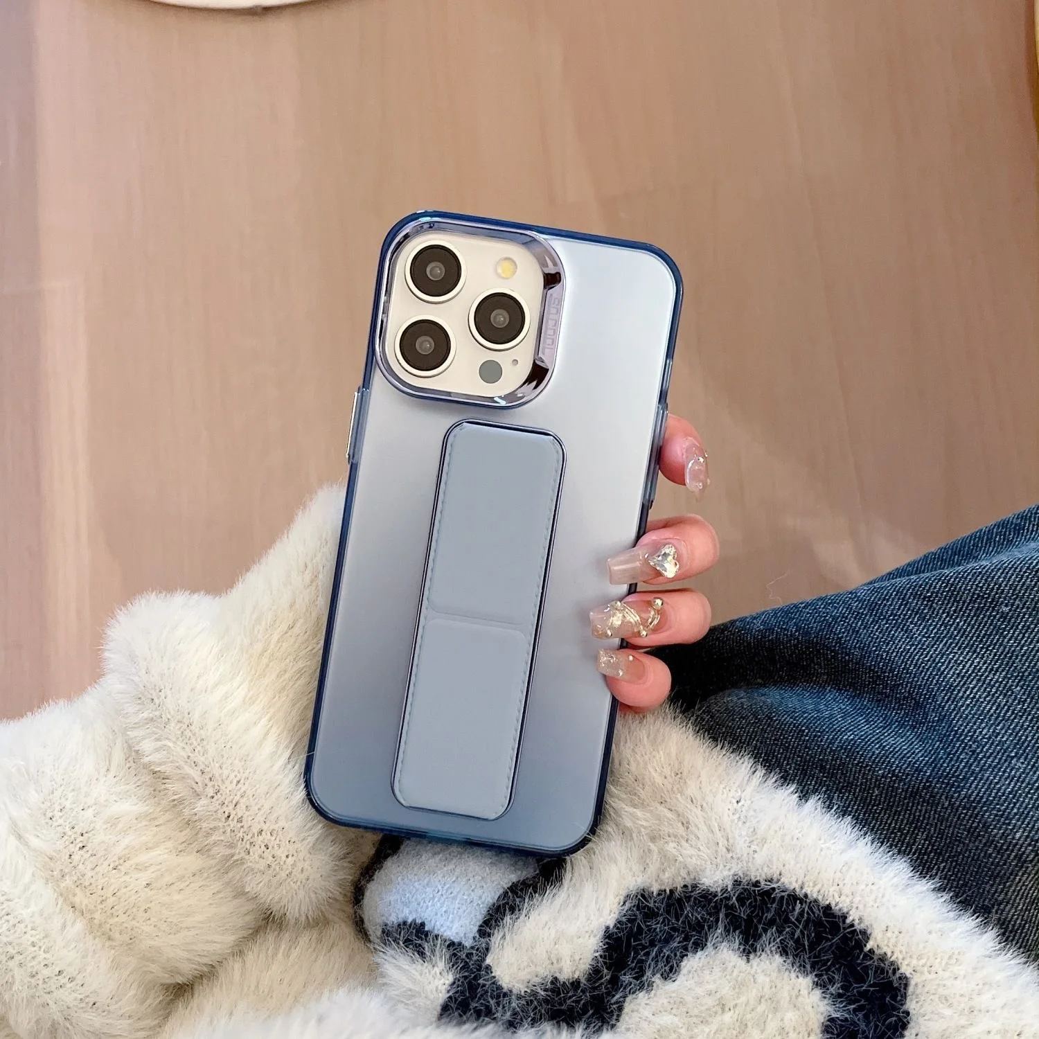 For iPhone 17 16 15 14 18 Pro Max Case Wrist Strap Magnetic Stand Kickstand PC Hard Protective Case for iPhone 18 Support Cover