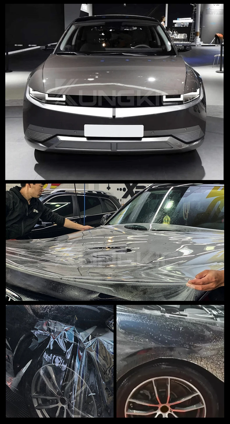 TPU Original Car body Stickers Anti-collision Transparent Protective Film For Hyundai IONIQ 5 2022-23 Headlight Rearview Mirror
