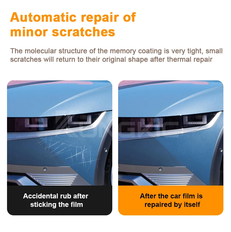 TPU Original Car body Stickers Anti-collision Transparent Protective Film For Hyundai IONIQ 5 2022-23 Headlight Rearview Mirror