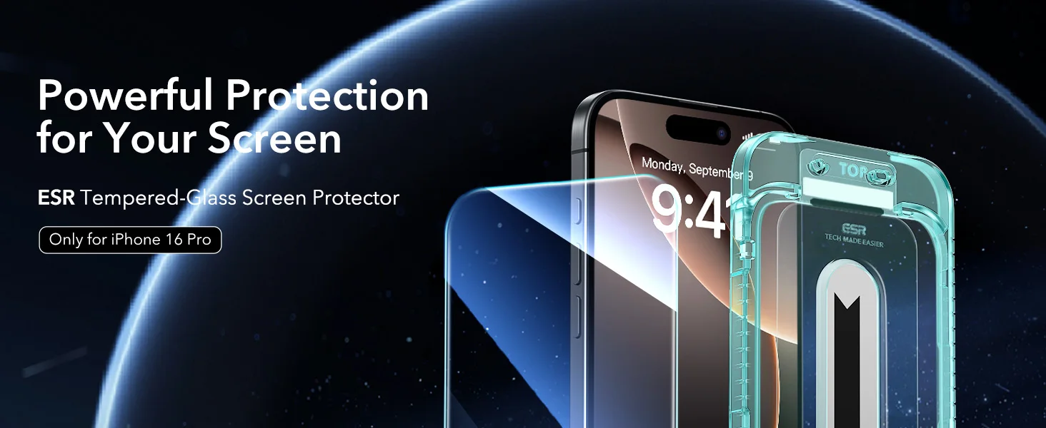 ESR 3 Pack for iPhone 14/13/13 Pro Screen Protector Anti-Peek HD Tempered Glass Screen Film For iphone 16e(SE4)