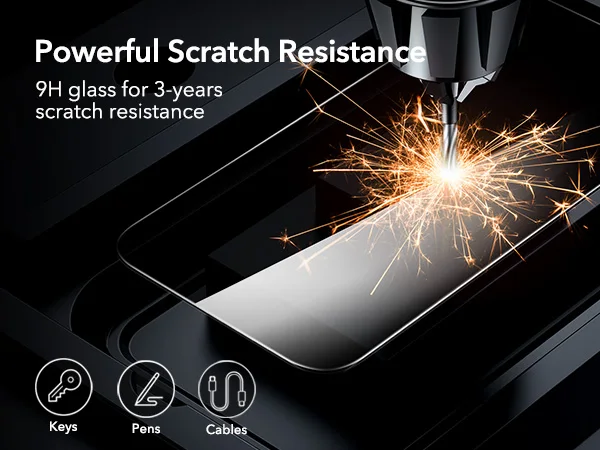 ESR 3 Pack for iPhone 14/13/13 Pro Screen Protector Anti-Peek HD Tempered Glass Screen Film For iphone 16e(SE4)