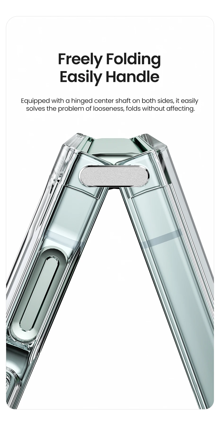 Toocki Transparent TPU Phone Case For Samsung Galaxy Z Flip 6 5 4 3 5G Phone Protector Shockproof Cover For Samsung Z Flip 6 5 4