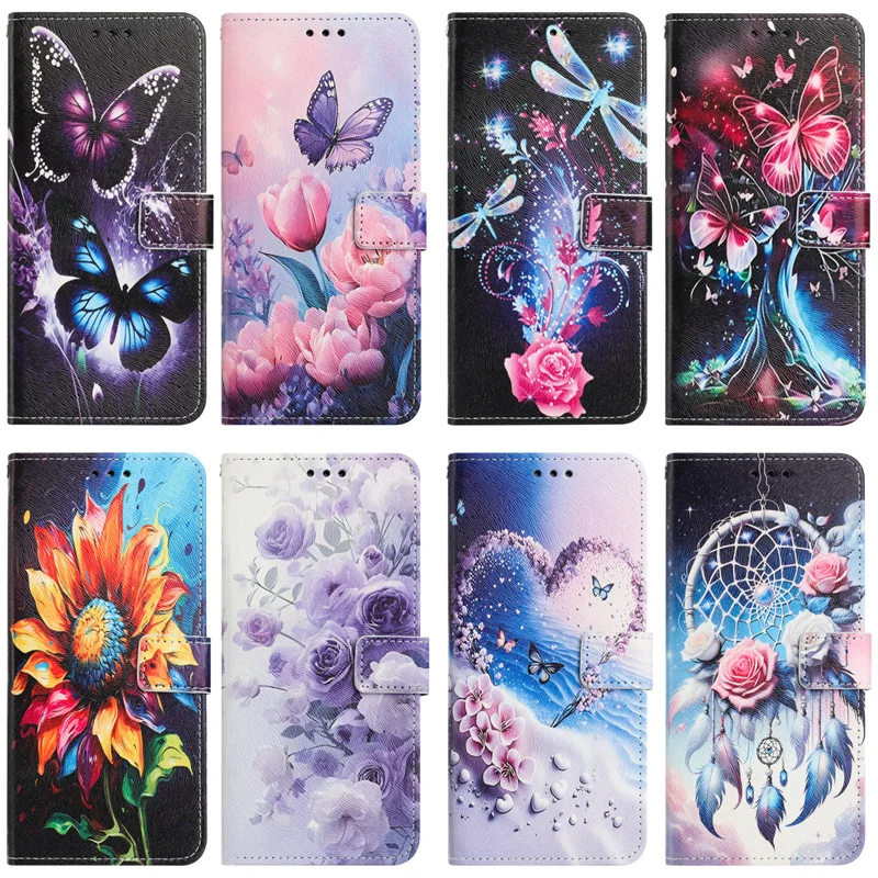 Flip Wallet Book Cover for Coque Xiaomi Redmi A5 A4 A3 Turbo 3 4 Turbo3 Note 14 Pro 5G Case Leather Protective Phone Case Fundas