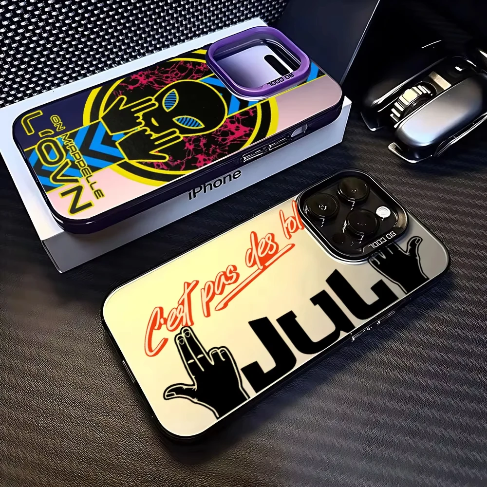Rapper JuL C'est Pas Des Lol Phone Case For iPhone 17 16 15 14 13 12 11 Pro Max Plus 17 Air Candy Matte Shockproof Back Cover