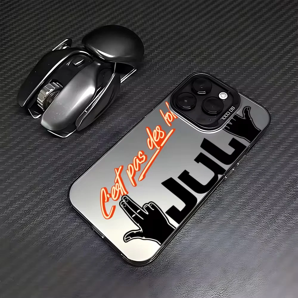 Rapper JuL C'est Pas Des Lol Phone Case For iPhone 17 16 15 14 13 12 11 Pro Max Plus 17 Air Candy Matte Shockproof Back Cover