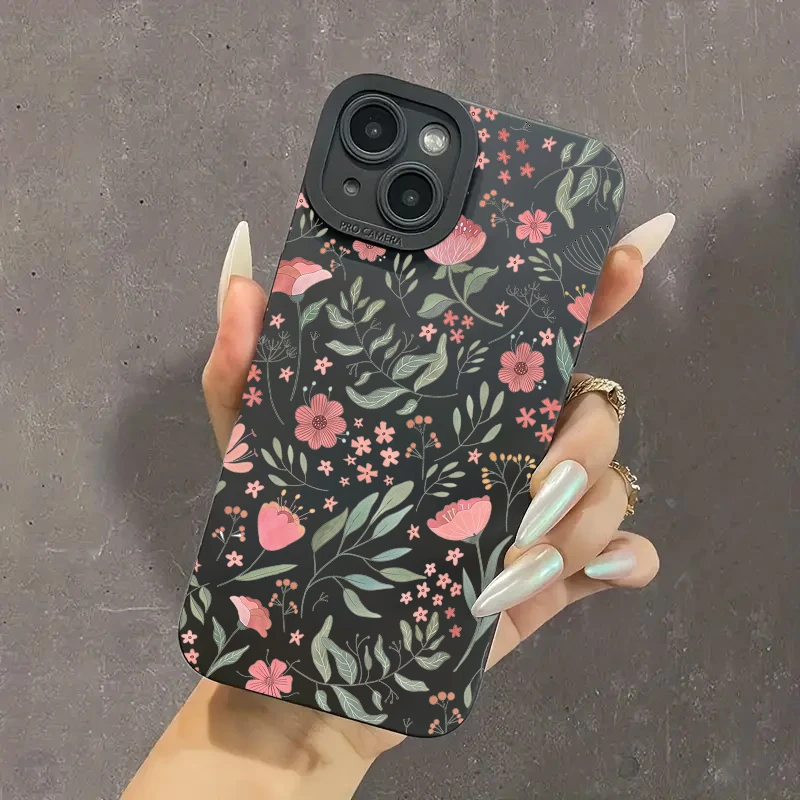 Colorful Flowers Rainbow Phone Case For Samsung Galaxy S25 S24 S23 S22 S21 Ultra Plus FE A16 A06 A26 A33 A56 A34 Silicone Cover
