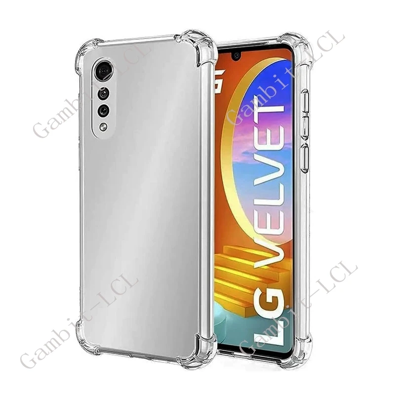 For LG Velvet 5G 2020 6.8" LM-G900N LM-G900 LM-G900EM Back Ring Holder Bracket Phone Case Soft Original Shockproof Cover