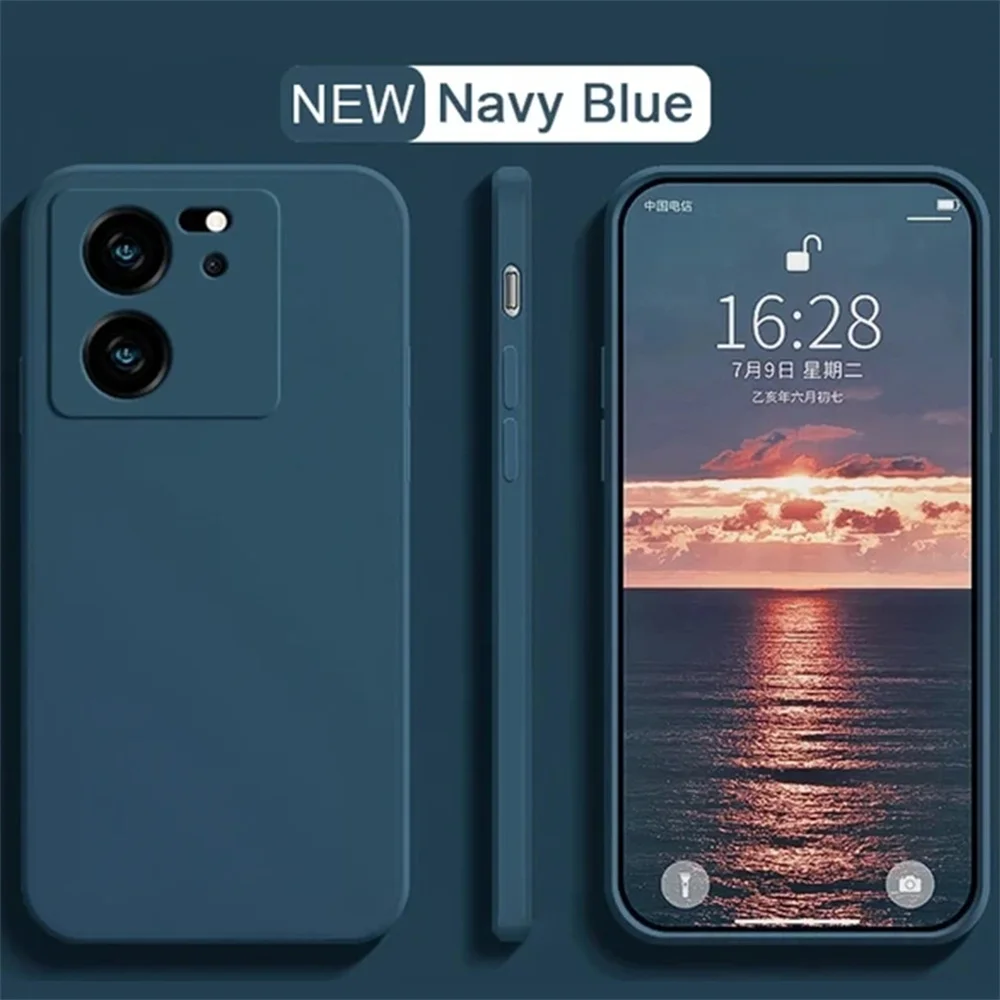 For Xiaomi 13T 13TPro Lite Ultra Shockproof Bumper Armor Liquid Silicone Original Cover For Xiaomi 13 13T Liquid Silicone Case