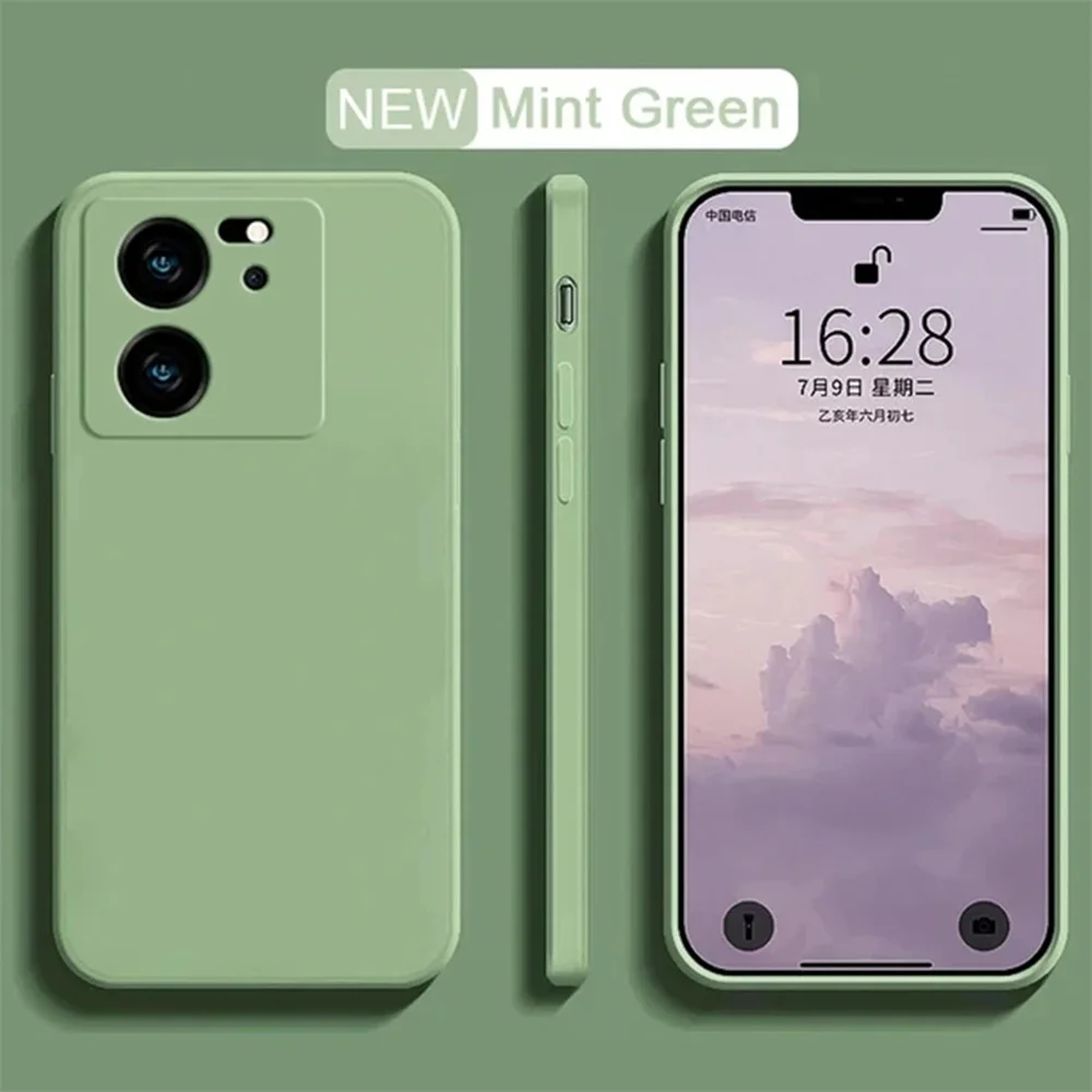 For Xiaomi 13T 13TPro Lite Ultra Shockproof Bumper Armor Liquid Silicone Original Cover For Xiaomi 13 13T Liquid Silicone Case