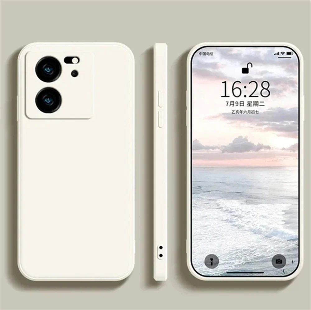 For Xiaomi 13T 13TPro Lite Ultra Shockproof Bumper Armor Liquid Silicone Original Cover For Xiaomi 13 13T Liquid Silicone Case