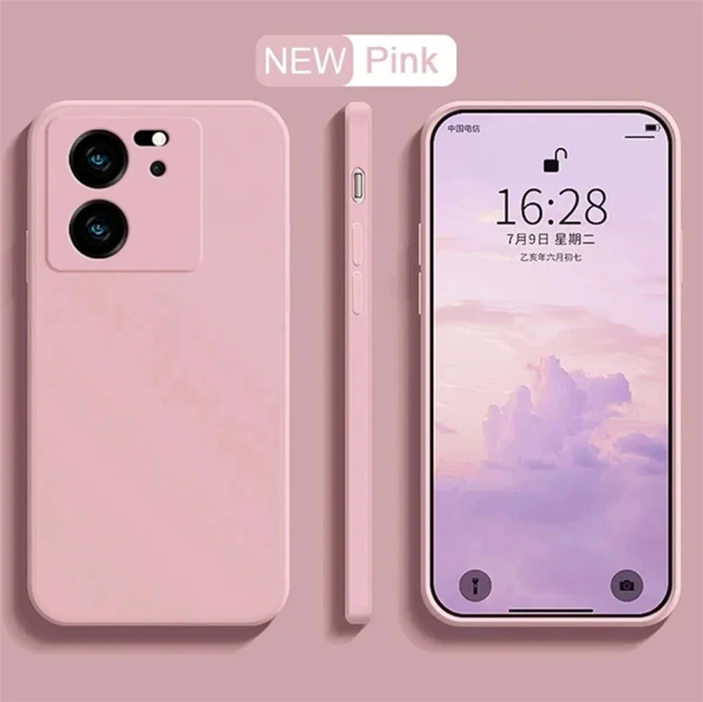 For Xiaomi 13T 13TPro Lite Ultra Shockproof Bumper Armor Liquid Silicone Original Cover For Xiaomi 13 13T Liquid Silicone Case