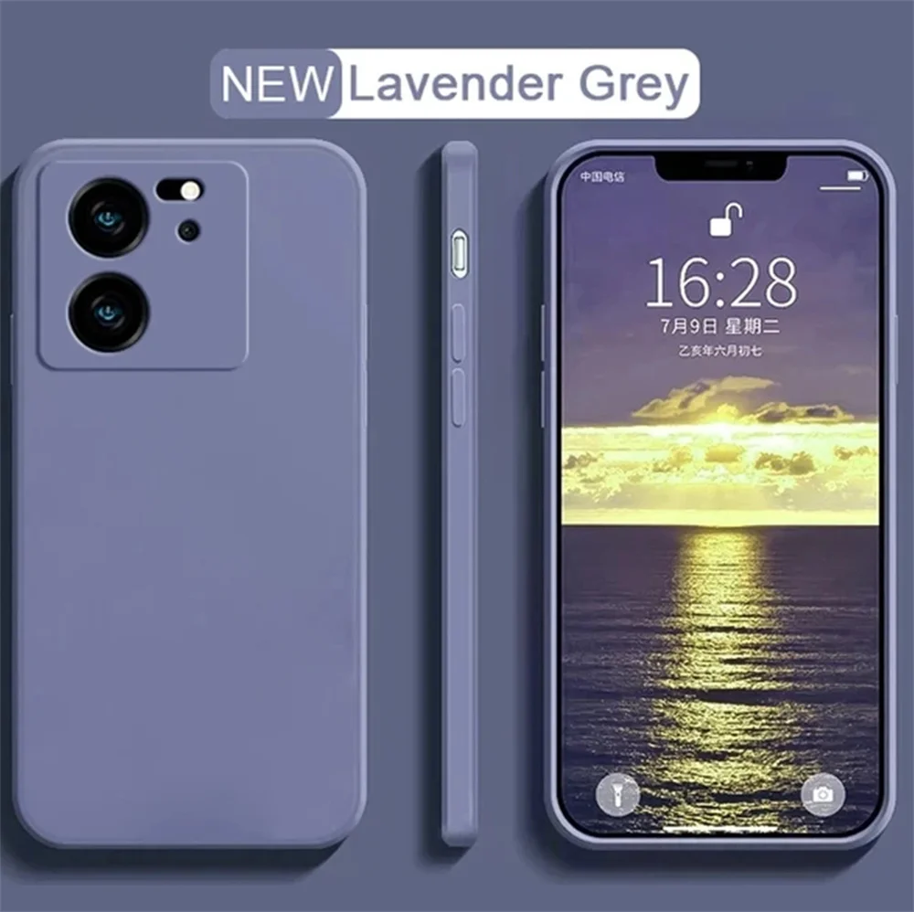 For Xiaomi 13T 13TPro Lite Ultra Shockproof Bumper Armor Liquid Silicone Original Cover For Xiaomi 13 13T Liquid Silicone Case