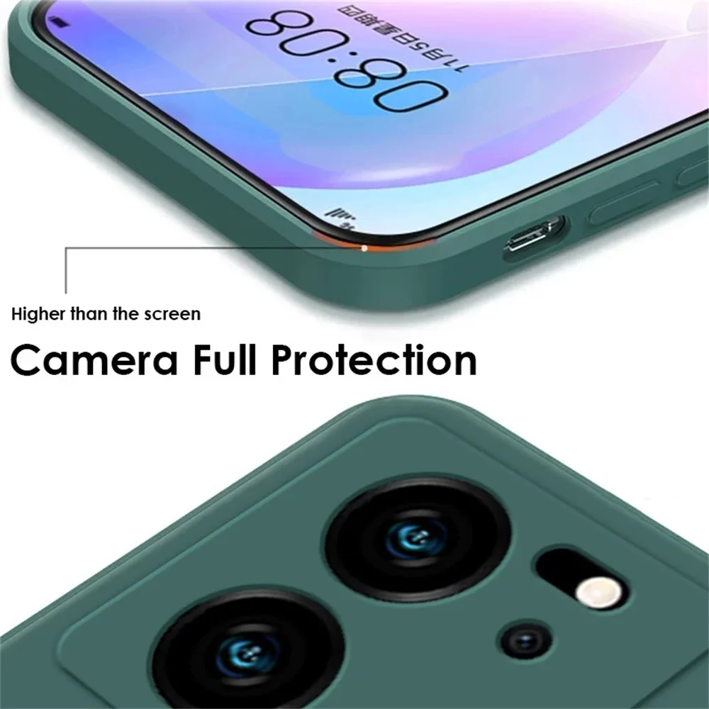For Xiaomi 13T 13TPro Lite Ultra Shockproof Bumper Armor Liquid Silicone Original Cover For Xiaomi 13 13T Liquid Silicone Case