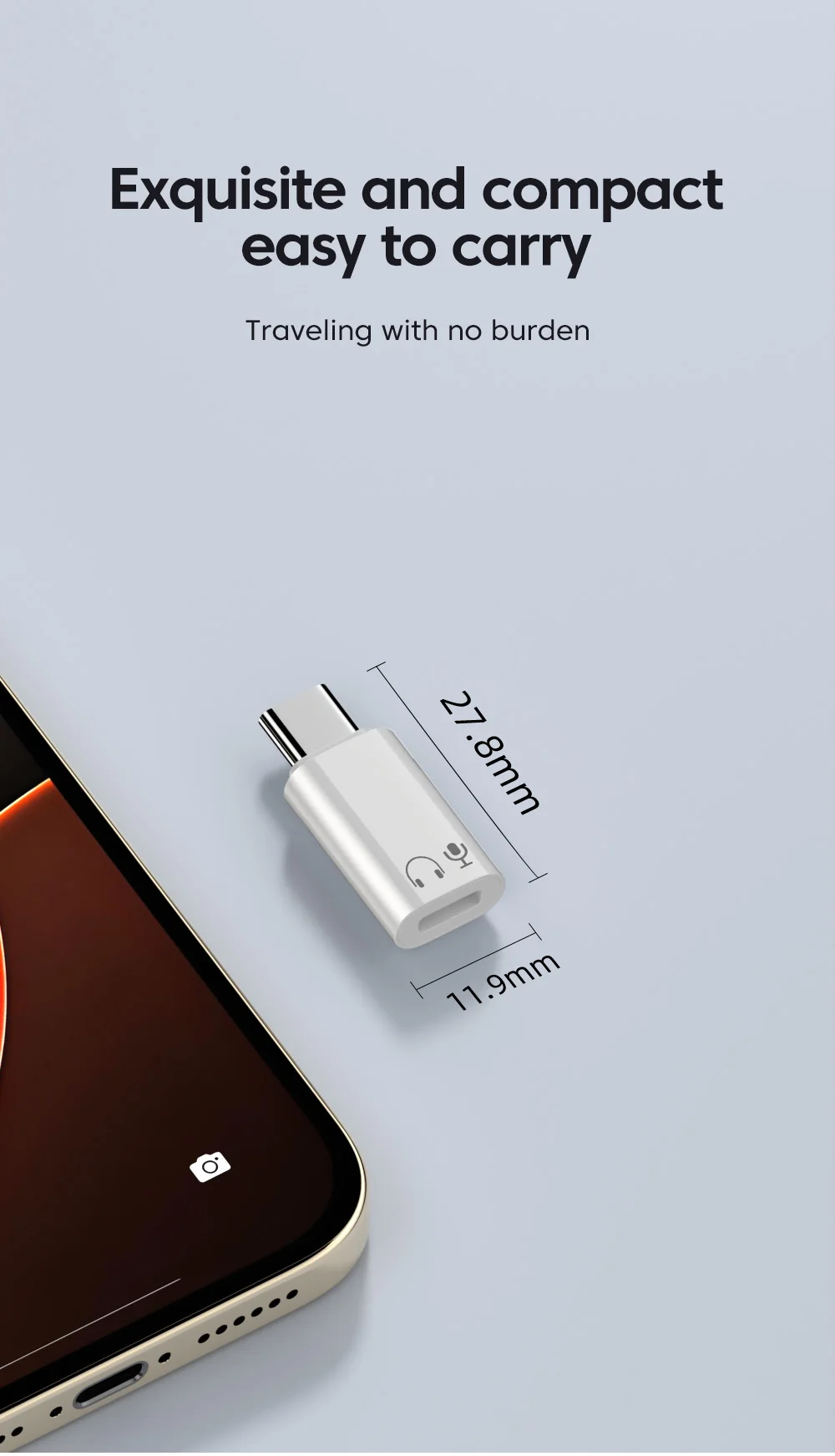 Type C TO Lightning Headphone Adapter IOS Female to USB C Audio Adapter For iPhone 1516 Samsung Voice Call Wired Headset Adapter
