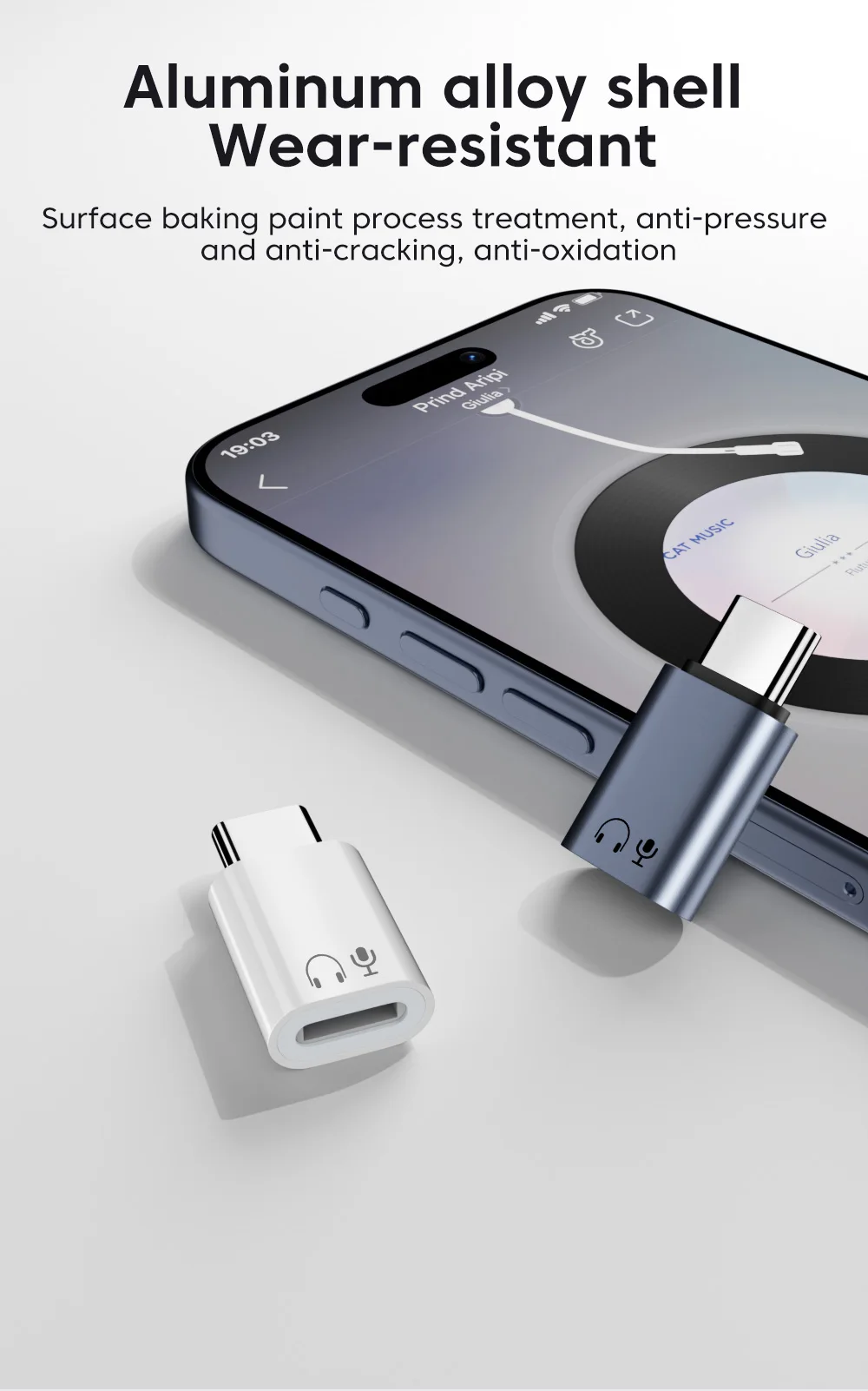 Type C TO Lightning Headphone Adapter IOS Female to USB C Audio Adapter For iPhone 1516 Samsung Voice Call Wired Headset Adapter
