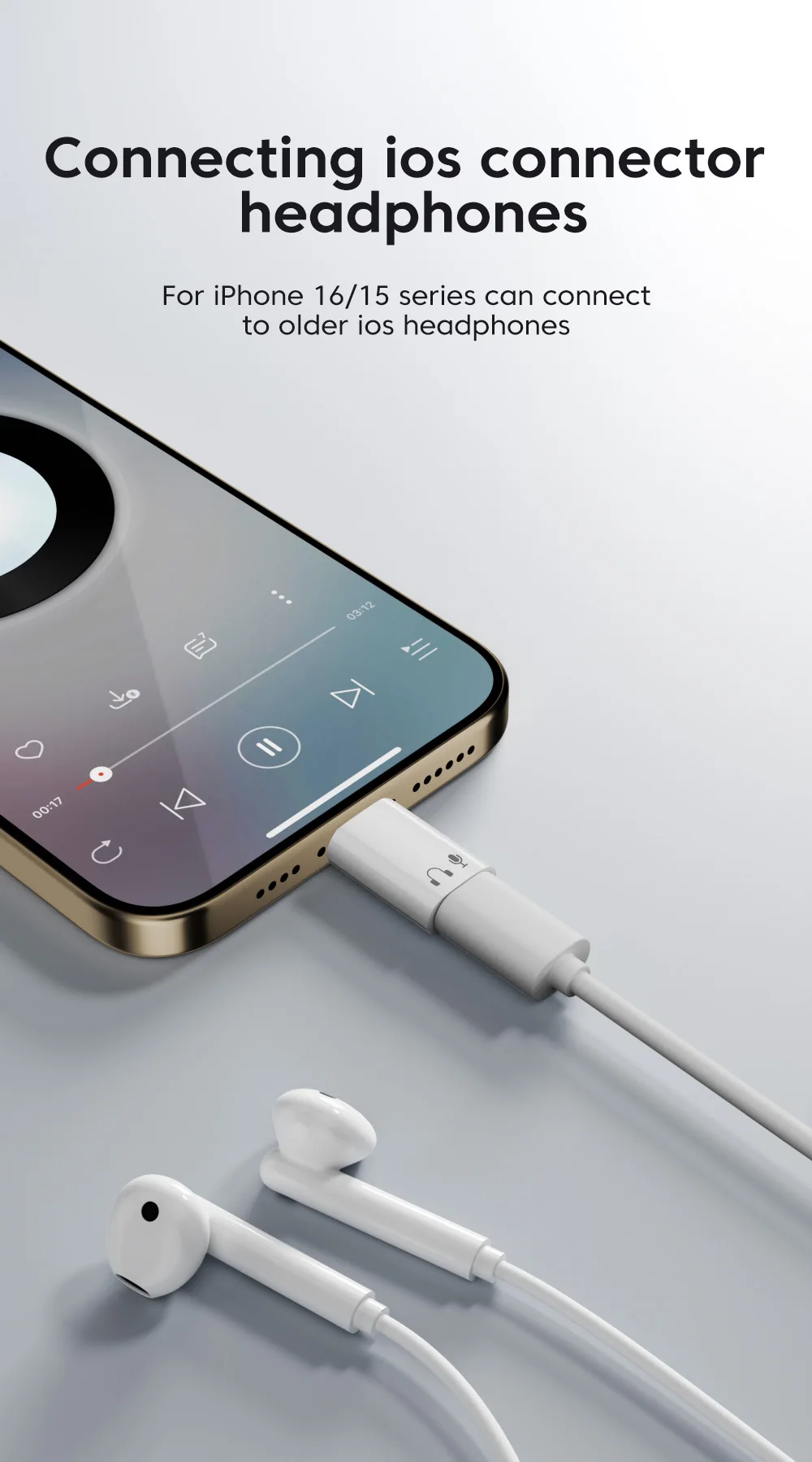 Type C TO Lightning Headphone Adapter IOS Female to USB C Audio Adapter For iPhone 1516 Samsung Voice Call Wired Headset Adapter