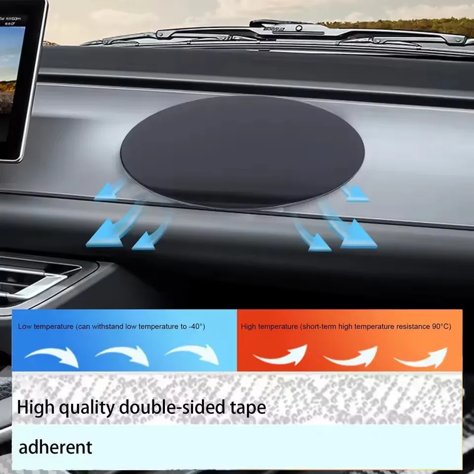 80/95mm Double-Sided Adhesive Pads Dashboard Mounting Disk Set for Car Dash Cam GPS Holders Suction Cup Phone Holder Stands