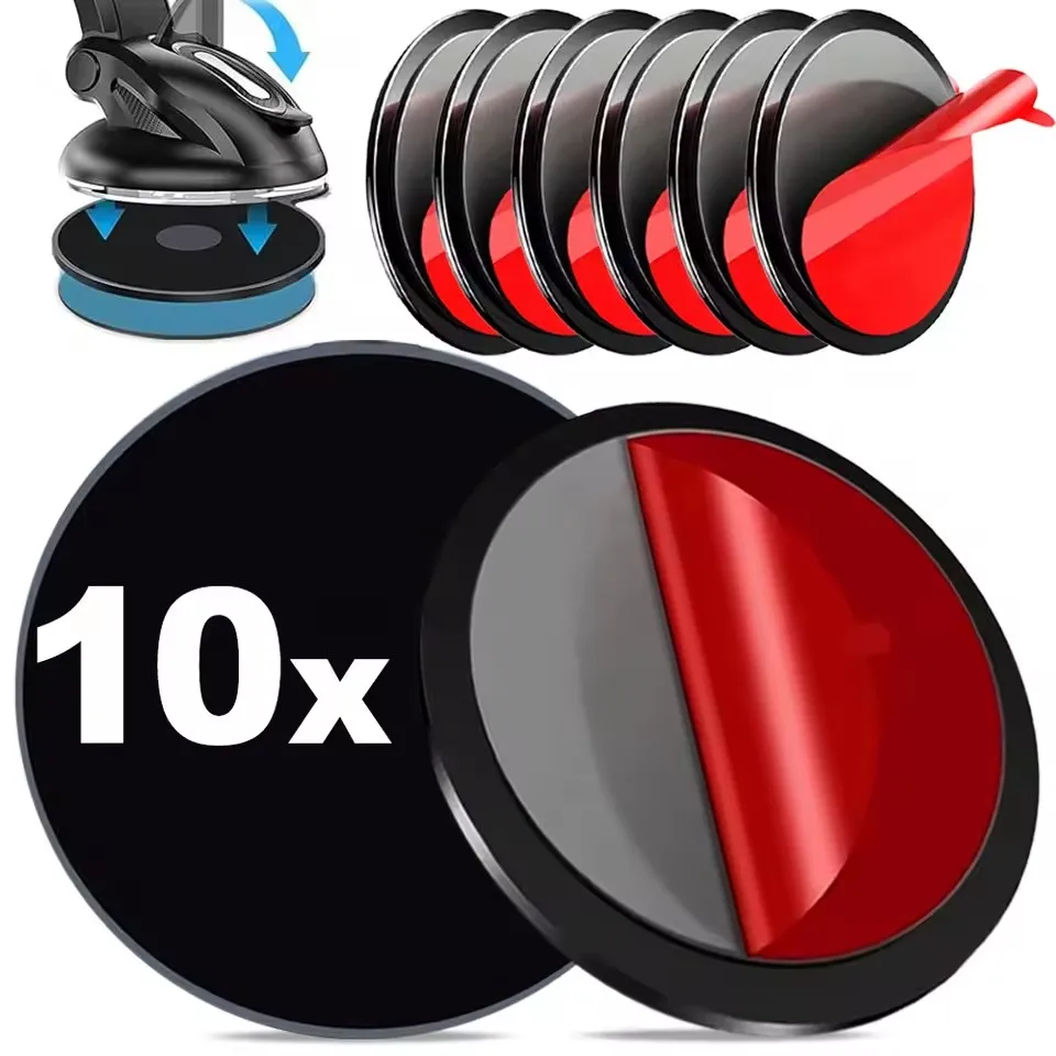 80/95mm Double-Sided Adhesive Pads Dashboard Mounting Disk Set for Car Dash Cam GPS Holders Suction Cup Phone Holder Stands