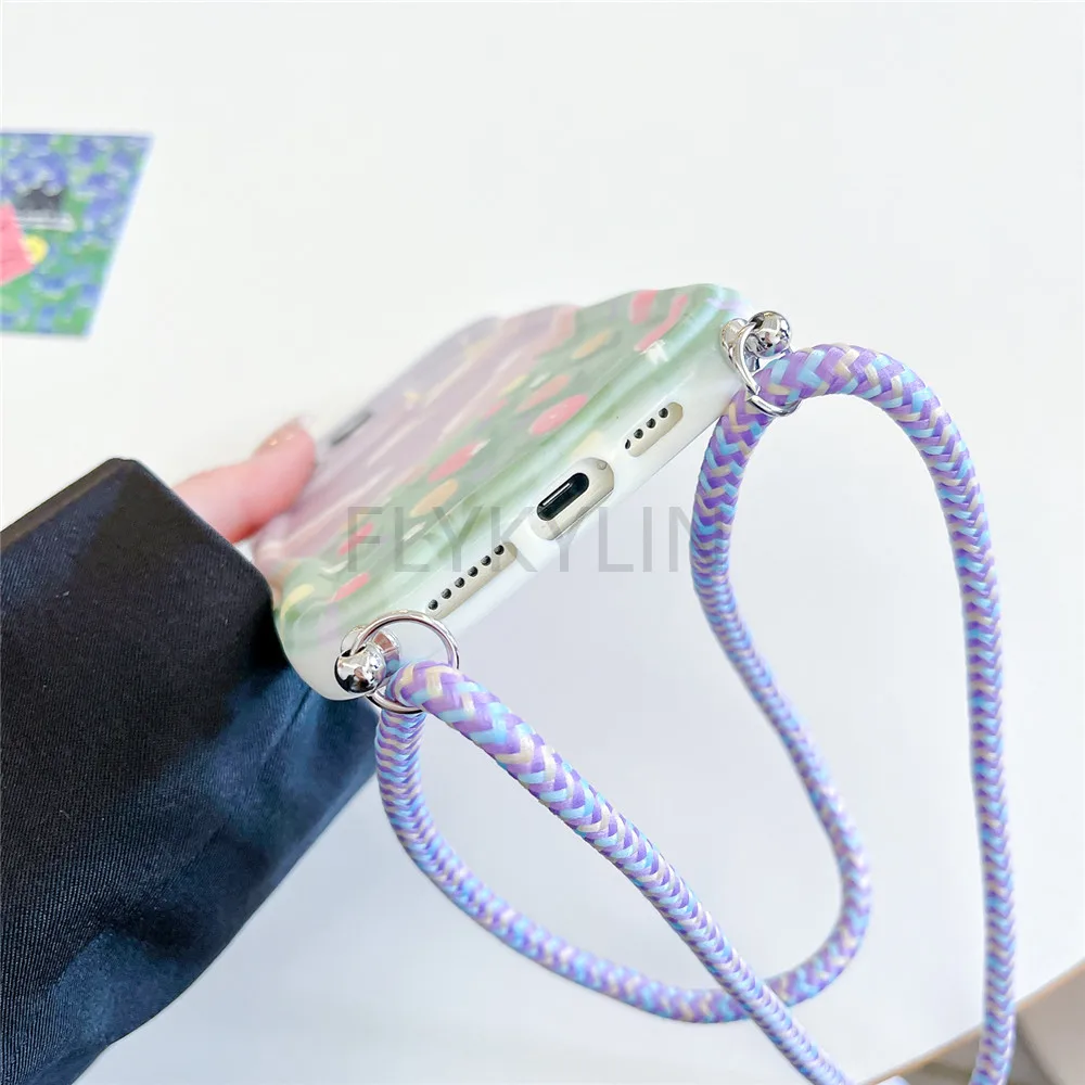 Crossbody Lanyard Phone Case Xiaomi Redmi Note 14 Pro 5G Note 14 Pro Plus 14C POCO X7 Pro 14T Rope Necklace Strap Silicone Cover