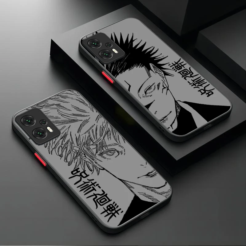 Sukuna Jujutsu Gojo Case For Xiaomi Mi 13 12 11 Lite 5G 14 13T 12T 11T 14T Pro M5S C75 Poco X7 X6 F6 F5 X5 X3 NFC F3 M6 Pro 4G