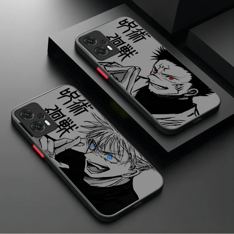 Sukuna Jujutsu Gojo Case For Xiaomi Mi 13 12 11 Lite 5G 14 13T 12T 11T 14T Pro M5S C75 Poco X7 X6 F6 F5 X5 X3 NFC F3 M6 Pro 4G