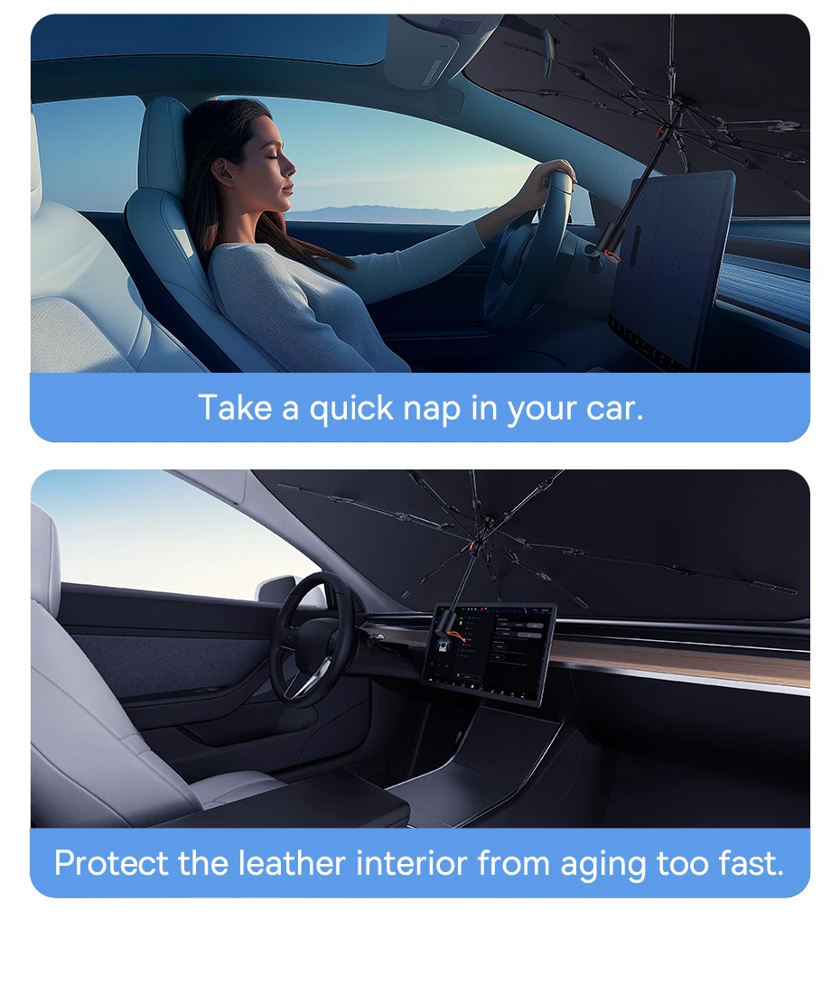 Baseus Car Sun Shade Windshield Umbrella Summer UV Protection for Car Front Window Sunshades Sun Protector Accessories