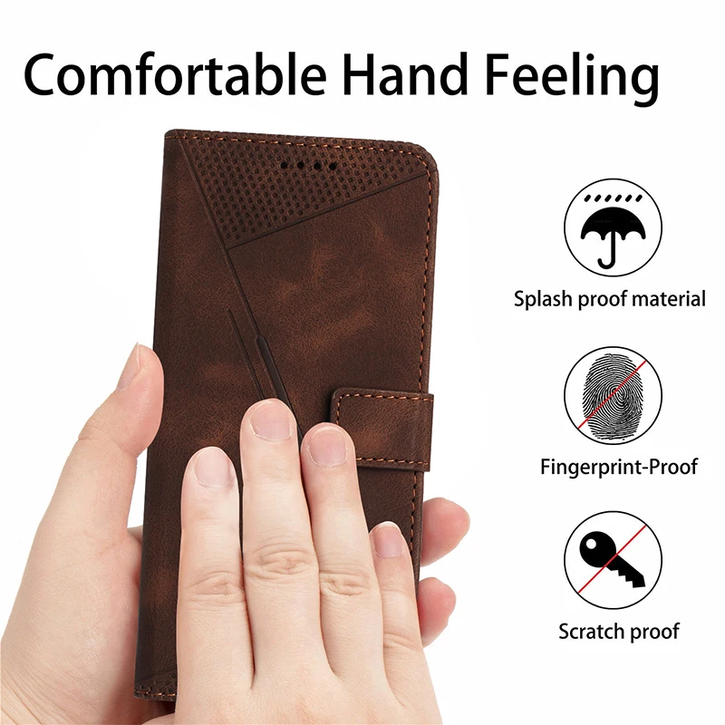 Leather Phone Case For Realme C67 C65 4G 5G C75 C71 C63 C61 C55 C53 C51 C35 C33 C25Y C20A C15 C12 C11 2021 Wallet Lanyard Cover