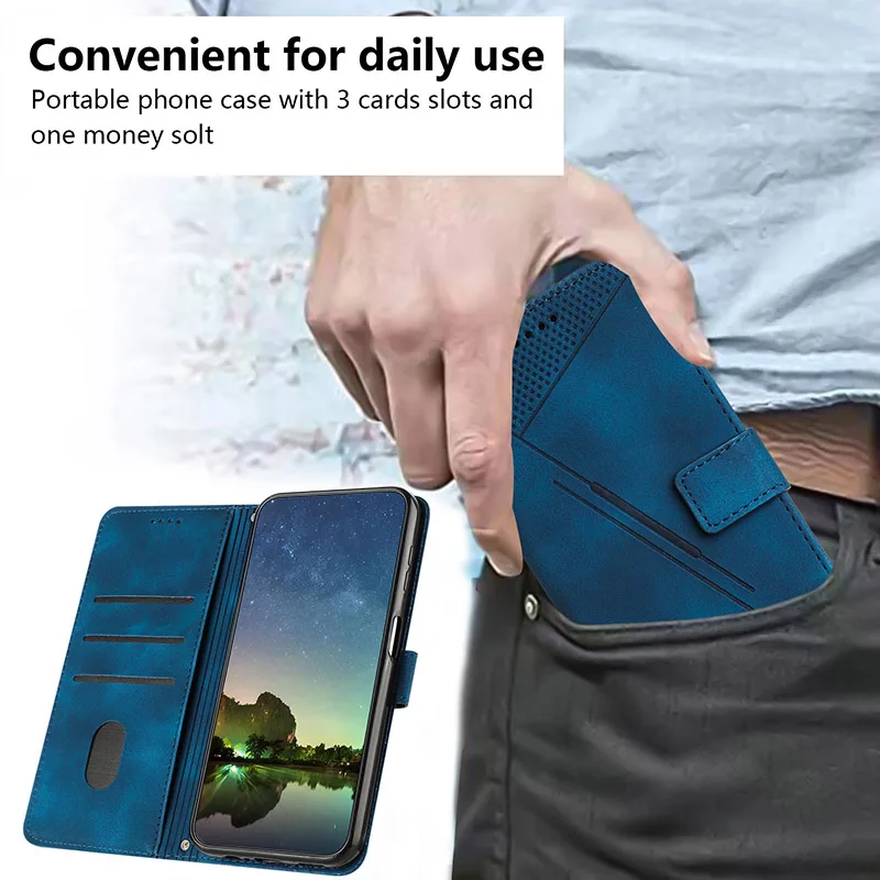 Leather Phone Case For Realme C67 C65 4G 5G C75 C71 C63 C61 C55 C53 C51 C35 C33 C25Y C20A C15 C12 C11 2021 Wallet Lanyard Cover