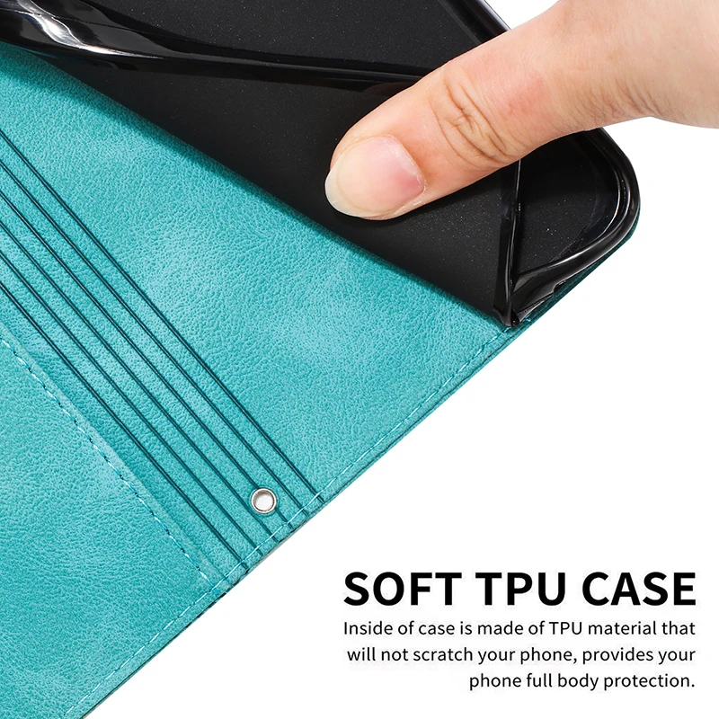 Leather Phone Case For Realme C67 C65 4G 5G C75 C71 C63 C61 C55 C53 C51 C35 C33 C25Y C20A C15 C12 C11 2021 Wallet Lanyard Cover