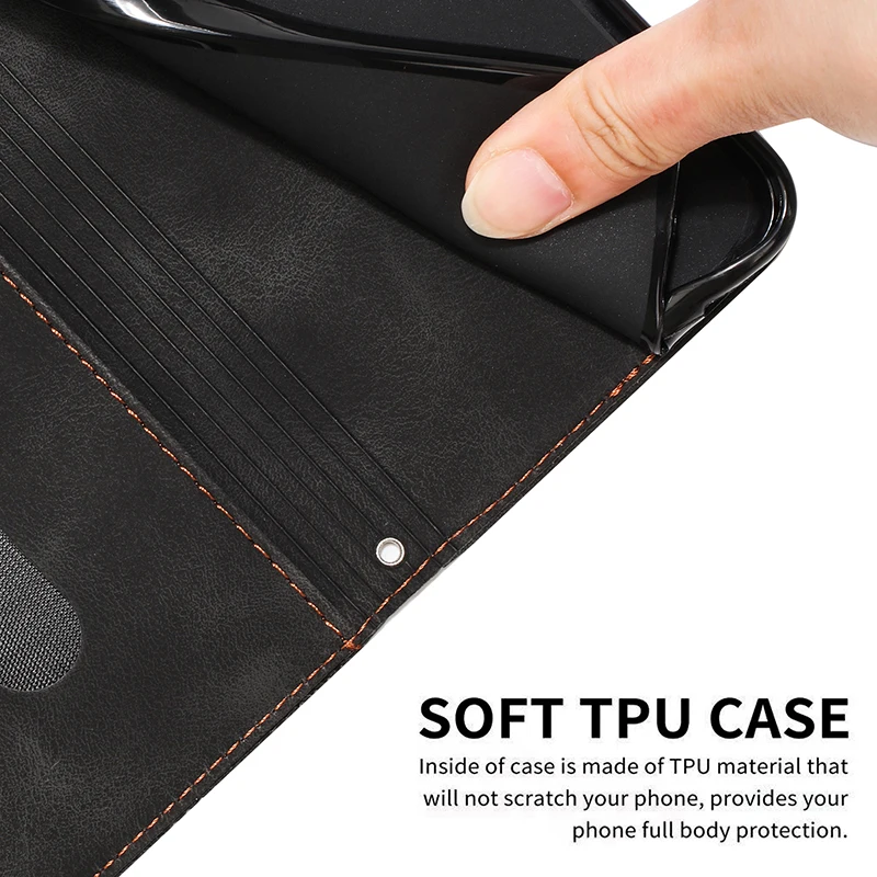 Leather Phone Case For Realme C67 C65 4G 5G C75 C71 C63 C61 C55 C53 C51 C35 C33 C25Y C20A C15 C12 C11 2021 Wallet Lanyard Cover