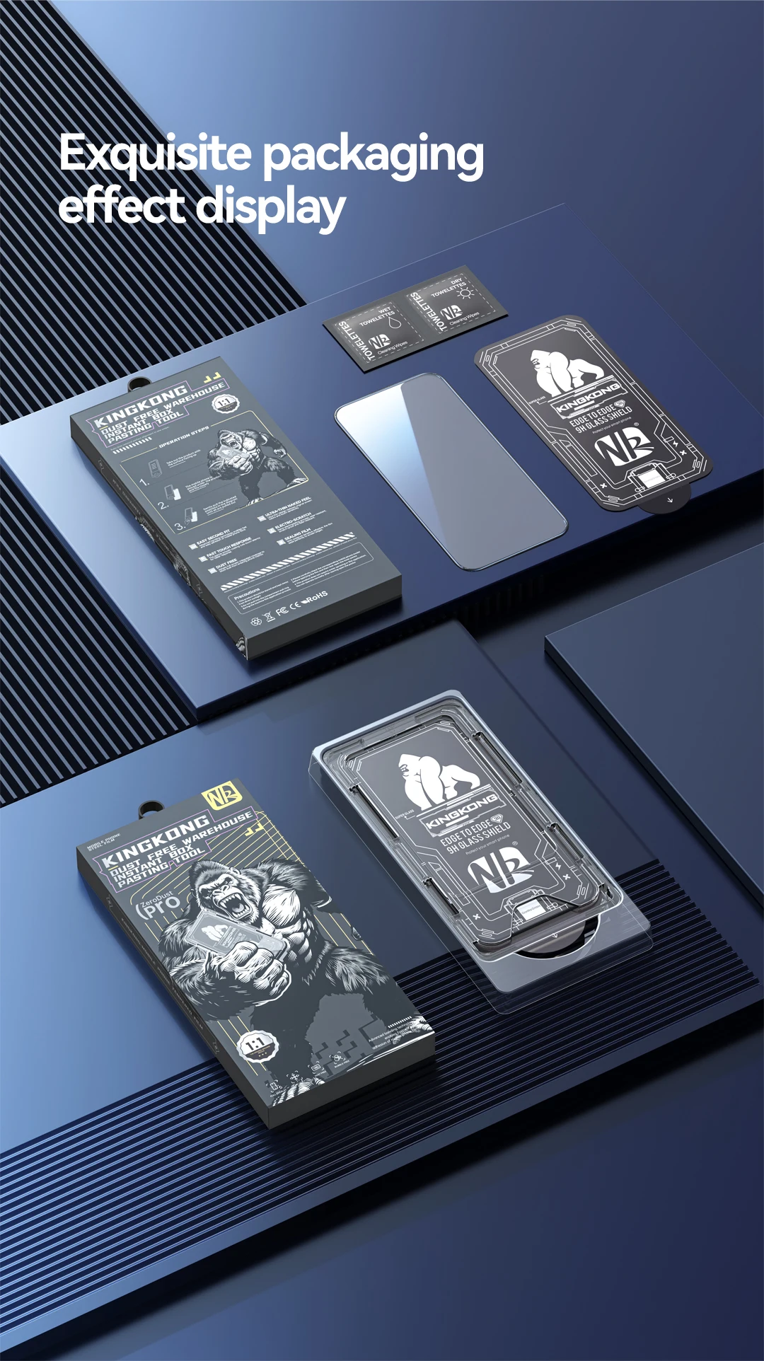 3Pcs For Apple iPhone 17 Pro Max 16 15 14 Plus 13 Air Tempered Glass Screen Protector 9H No Dust Bubbles Mobile Accessories