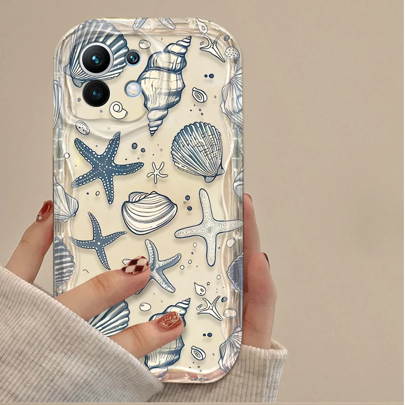 Colorful Marine Organism Case For Samsung Galaxy A16 A06 A35 A55 A25 A05s A15 A54 A34 A24 A14 A04 A13 A73 A53 A33 4G 5G Cover