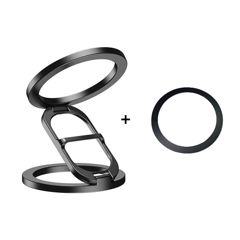 Double Sided MagSafe Phone Stand Magnetic Phone Ring Holder Kickstand Grip for Phone 15 14 Android Gym Car Holder