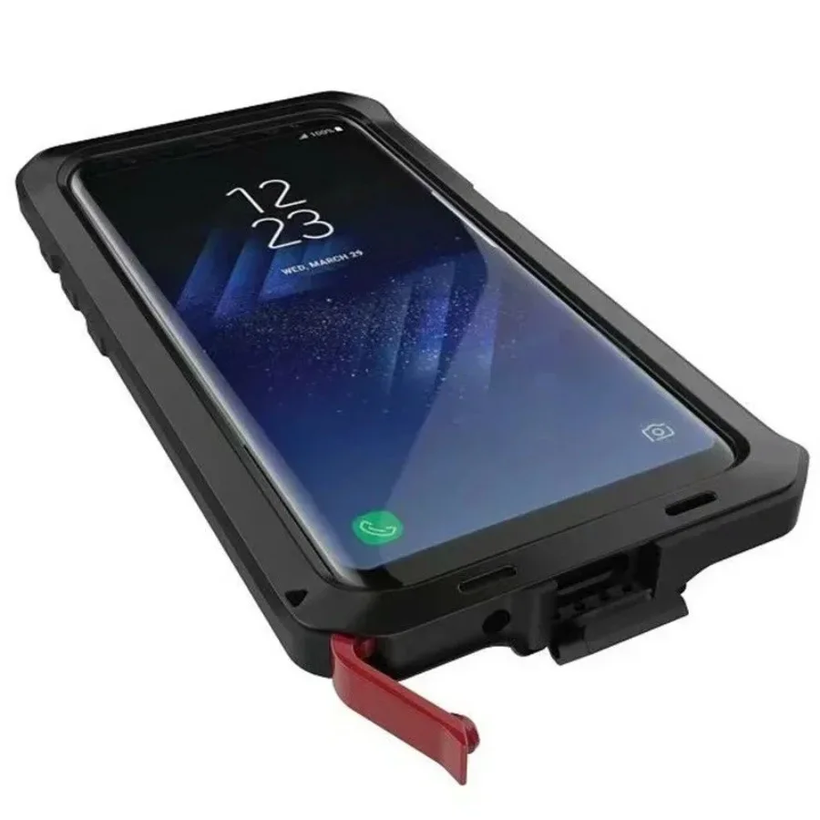 Armor Aluminum Metal Case Shockproof Cover For Samsung S25 S24 S23 S22 S21 S20 Note 20 10 Ultra S10 9 8 Plus Heavy Duty Tank