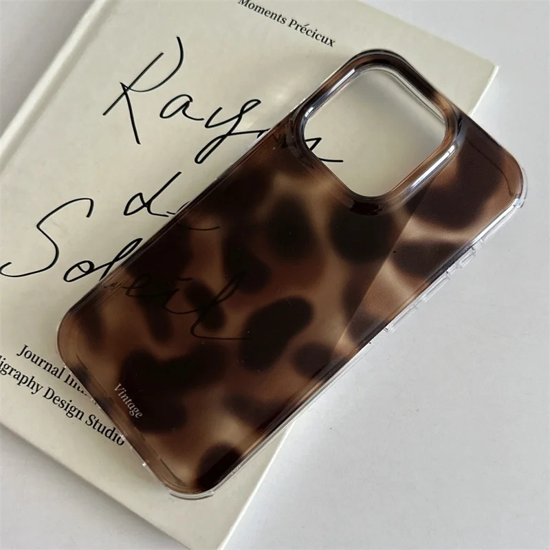 Large hole IND | Transparent amber brown | Irregular blending | friend gift |  for iPhone 11 12 13 14 15 16 17 Pro Max