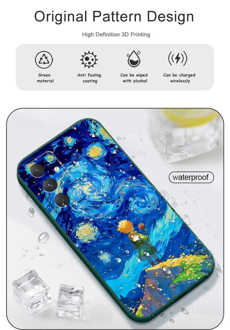 Starry Sky Prince Phone Case For Samsung Galaxy A55 A35 A25 A15 A56 A36 A26 A16 A06 A05 A05S A54 A34 A24 A14 A04 A04S A04E 4G 5G
