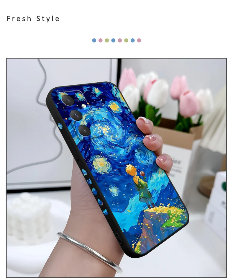 Starry Sky Prince Phone Case For Samsung Galaxy A55 A35 A25 A15 A56 A36 A26 A16 A06 A05 A05S A54 A34 A24 A14 A04 A04S A04E 4G 5G