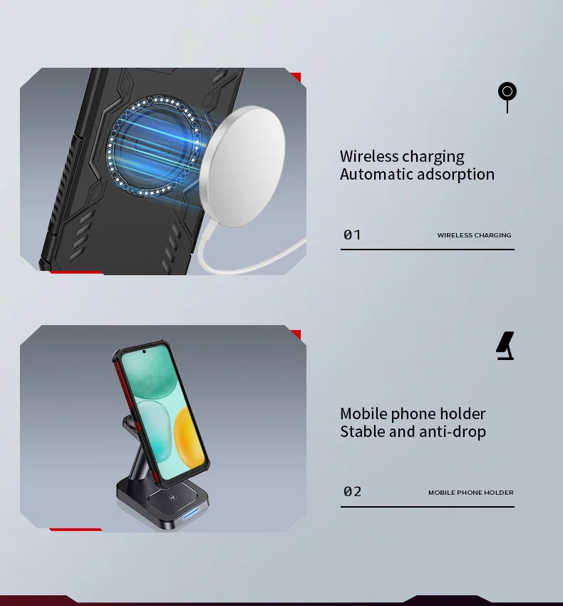 Breathable Heat Dissipation Magnetic Phone Case For Honor X6C X7C X8C Four Corner Shockproof TPU Frame Hard Plastic Back Cover