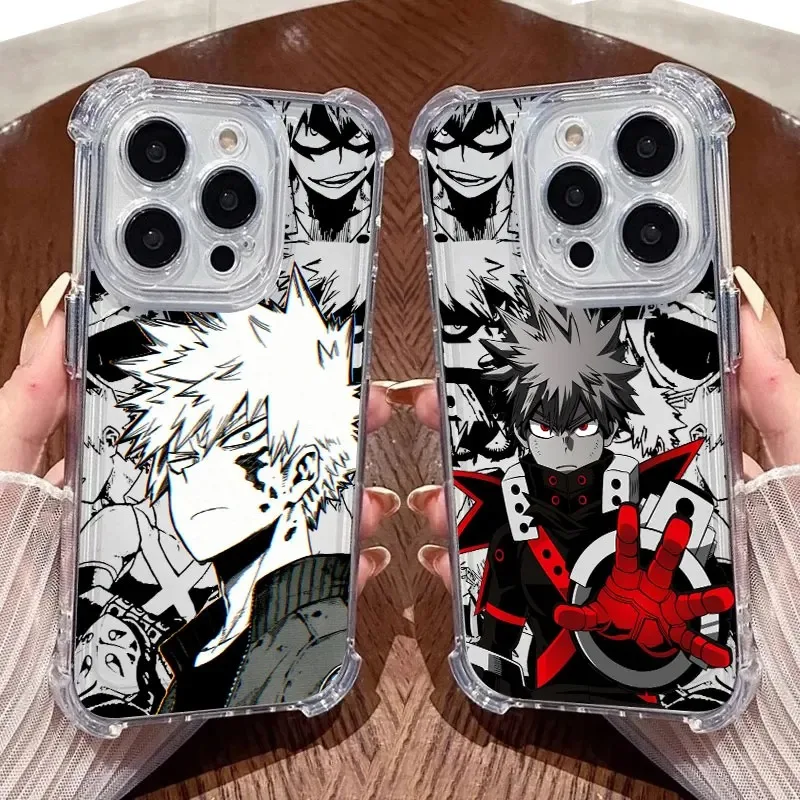 My Heros Bakugos Academias Phone Case For Samsung Galaxy S26 S25 S24 S23 S22 S21 S20 Edge FE Ultra Plus 4G 5G Fall Clear TPU