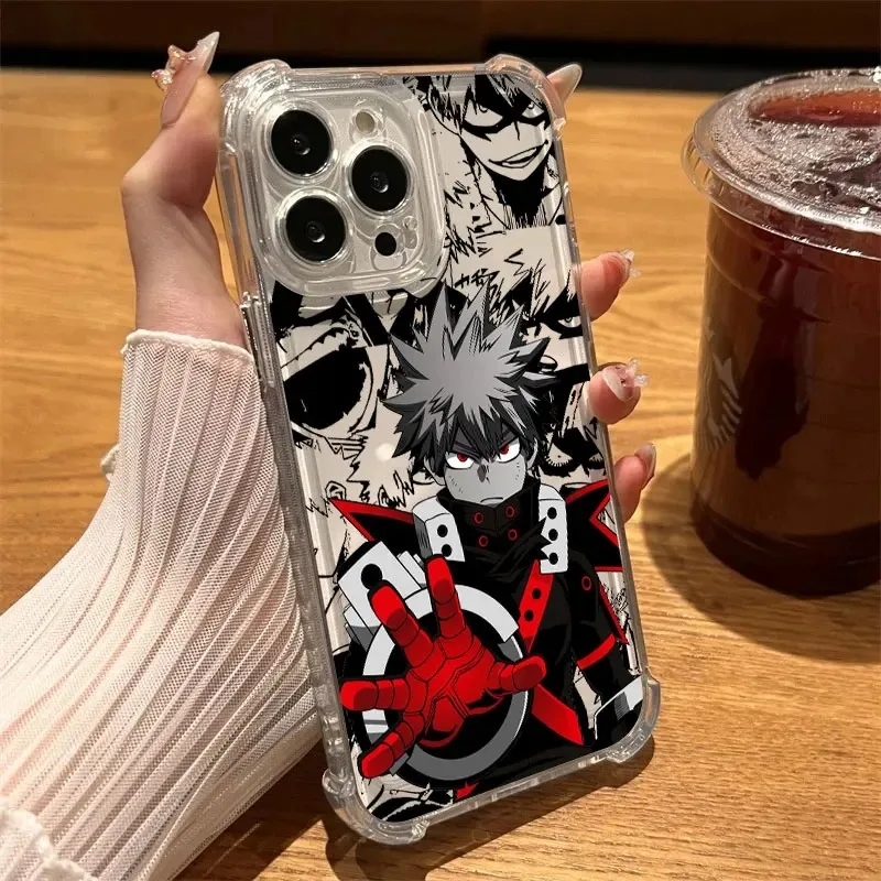 My Heros Bakugos Academias Phone Case For Samsung Galaxy S26 S25 S24 S23 S22 S21 S20 Edge FE Ultra Plus 4G 5G Fall Clear TPU