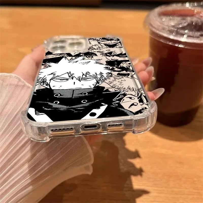 My Heros Bakugos Academias Phone Case For Samsung Galaxy S26 S25 S24 S23 S22 S21 S20 Edge FE Ultra Plus 4G 5G Fall Clear TPU