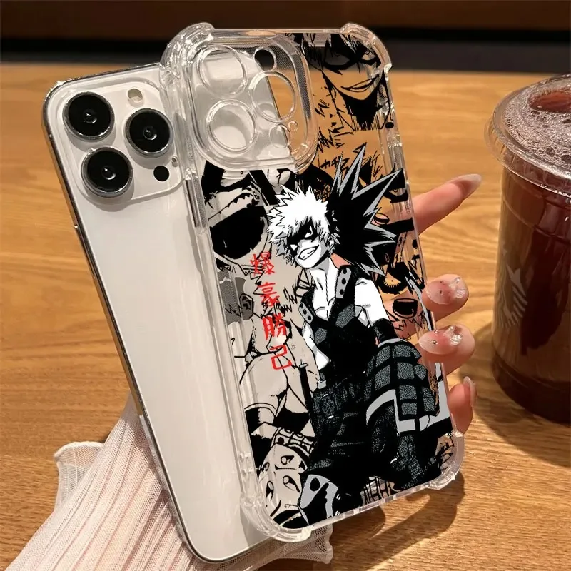 My Heros Bakugos Academias Phone Case For Samsung Galaxy S26 S25 S24 S23 S22 S21 S20 Edge FE Ultra Plus 4G 5G Fall Clear TPU