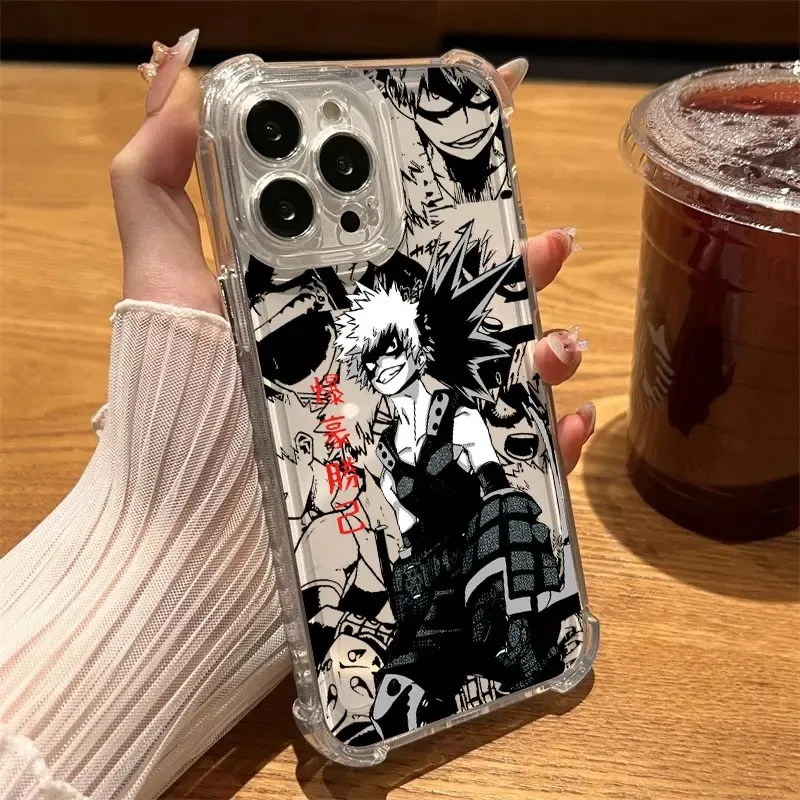 My Heros Bakugos Academias Phone Case For Samsung Galaxy S26 S25 S24 S23 S22 S21 S20 Edge FE Ultra Plus 4G 5G Fall Clear TPU