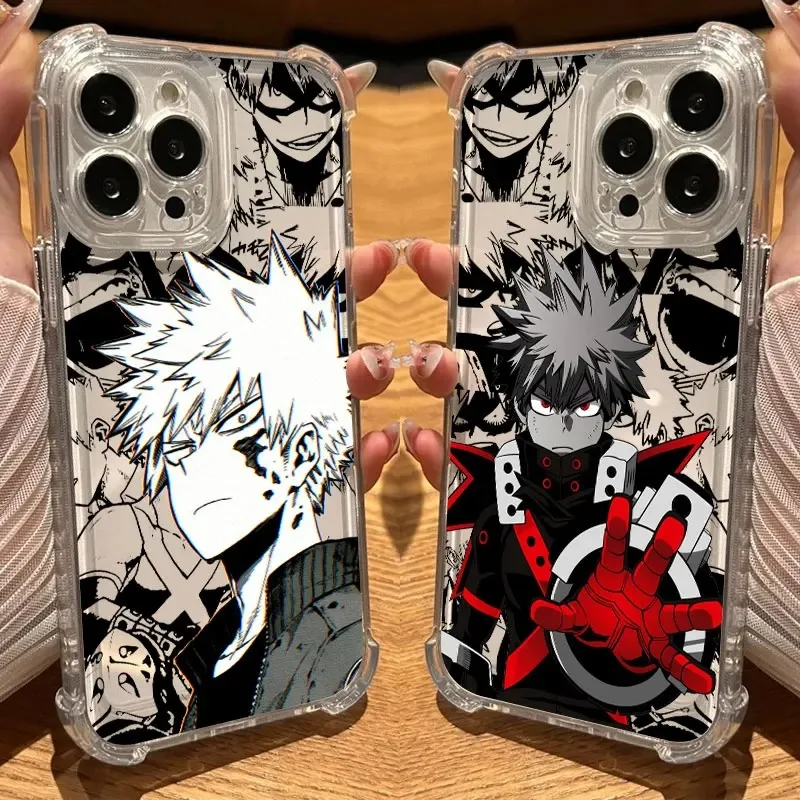 My Heros Bakugos Academias Phone Case For Samsung Galaxy S26 S25 S24 S23 S22 S21 S20 Edge FE Ultra Plus 4G 5G Fall Clear TPU