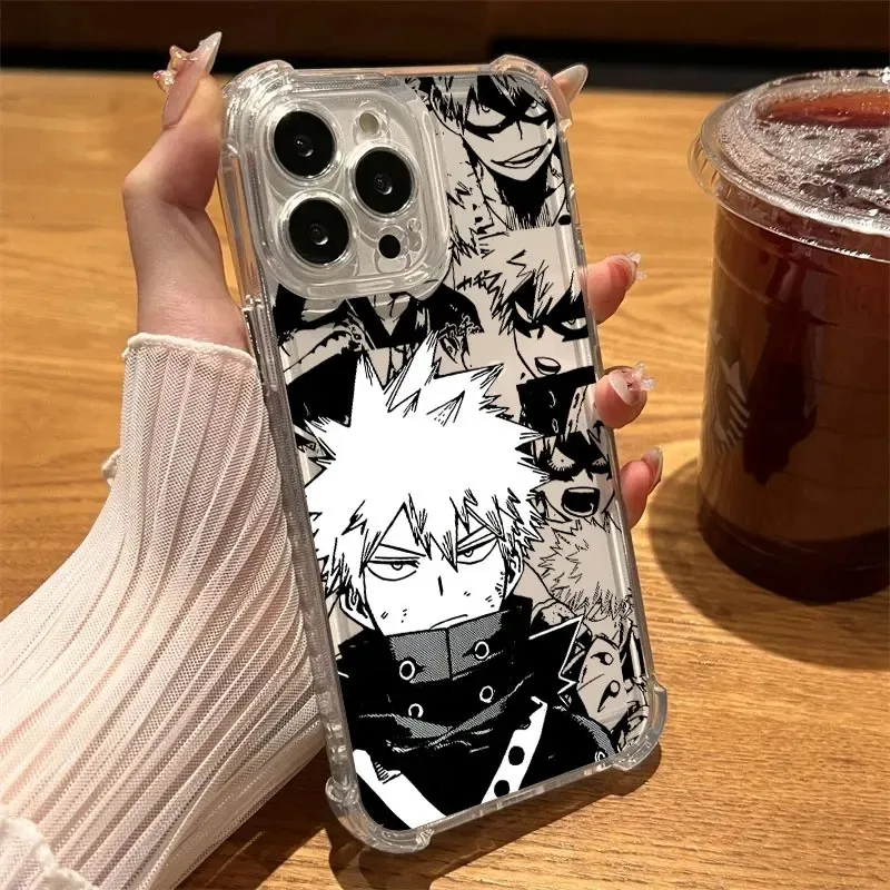 My Heros Bakugos Academias Phone Case For Samsung Galaxy S26 S25 S24 S23 S22 S21 S20 Edge FE Ultra Plus 4G 5G Fall Clear TPU