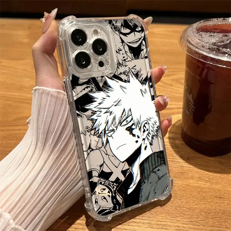 My Heros Bakugos Academias Phone Case For Samsung Galaxy S26 S25 S24 S23 S22 S21 S20 Edge FE Ultra Plus 4G 5G Fall Clear TPU