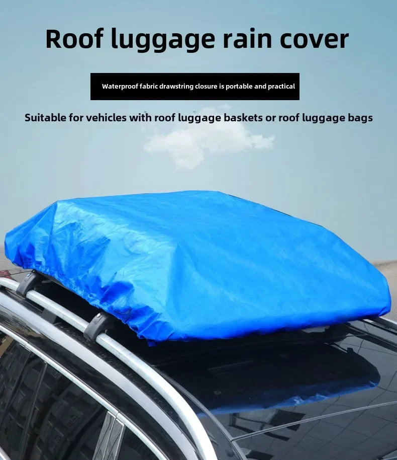 Waterproof Car Roof Rack Cover 210D Oxford Cloth 170/190/230/270x145cm Off-Road SUV Automobile Roof Luggage Cargo Bag Rain Cover