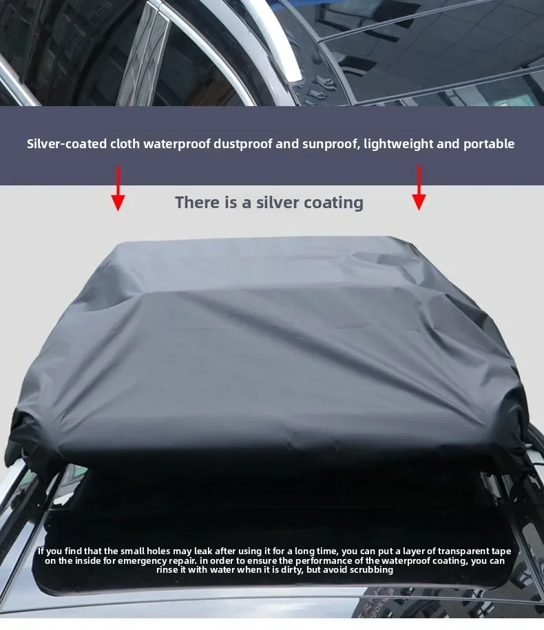 Waterproof Car Roof Rack Cover 210D Oxford Cloth 170/190/230/270x145cm Off-Road SUV Automobile Roof Luggage Cargo Bag Rain Cover